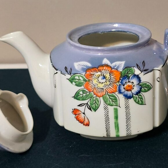 Vintage Lustreware Hand Painted Tea Pot. Made In Japan. - Picture 8 of 8